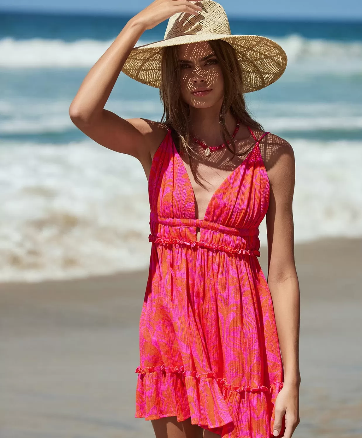 PQ Swim Cover Ups + Dresses*Del Mar Palms Daphne Dress (Final Sale)