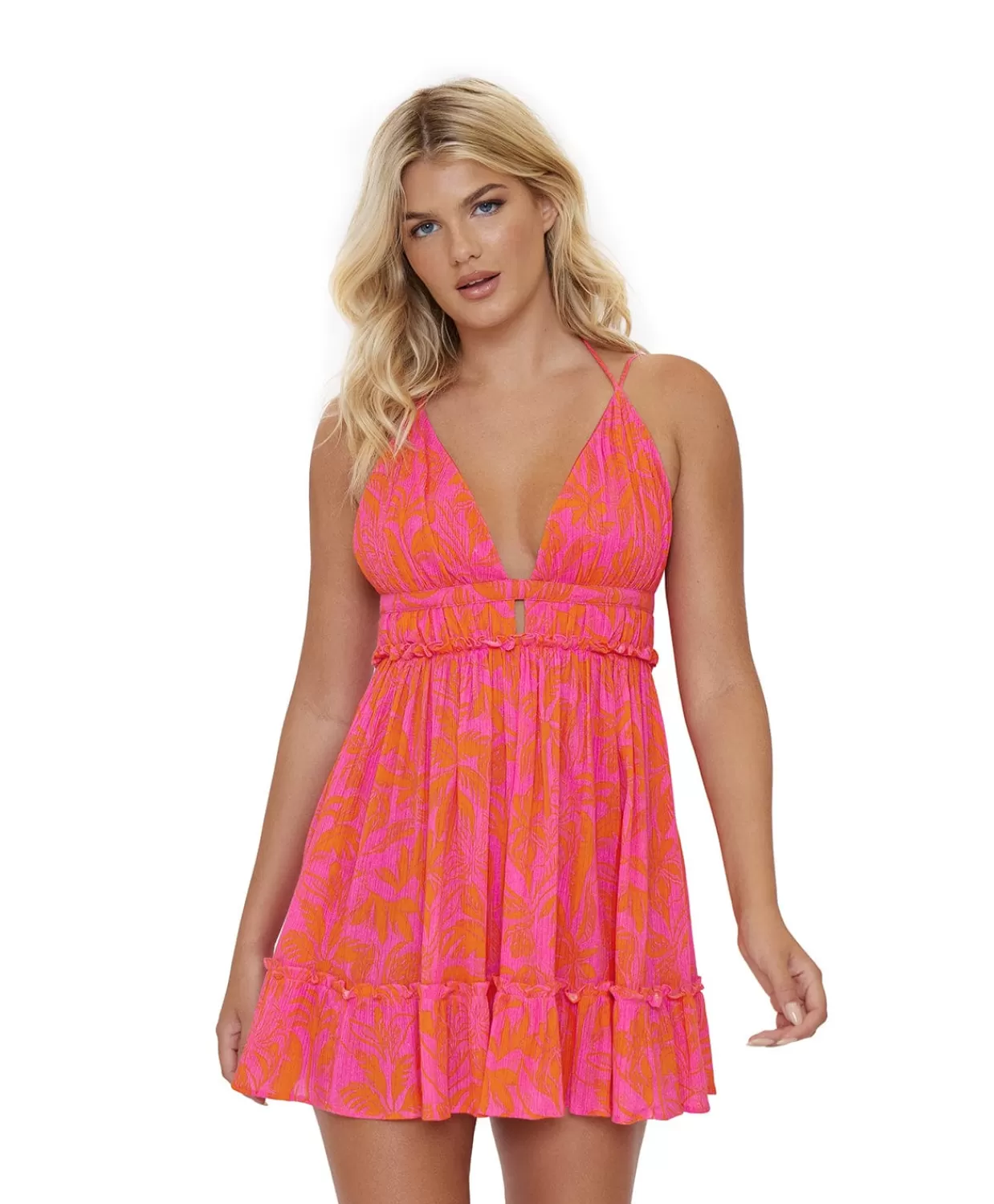 PQ Swim Cover Ups + Dresses*Del Mar Palms Daphne Dress (Final Sale)