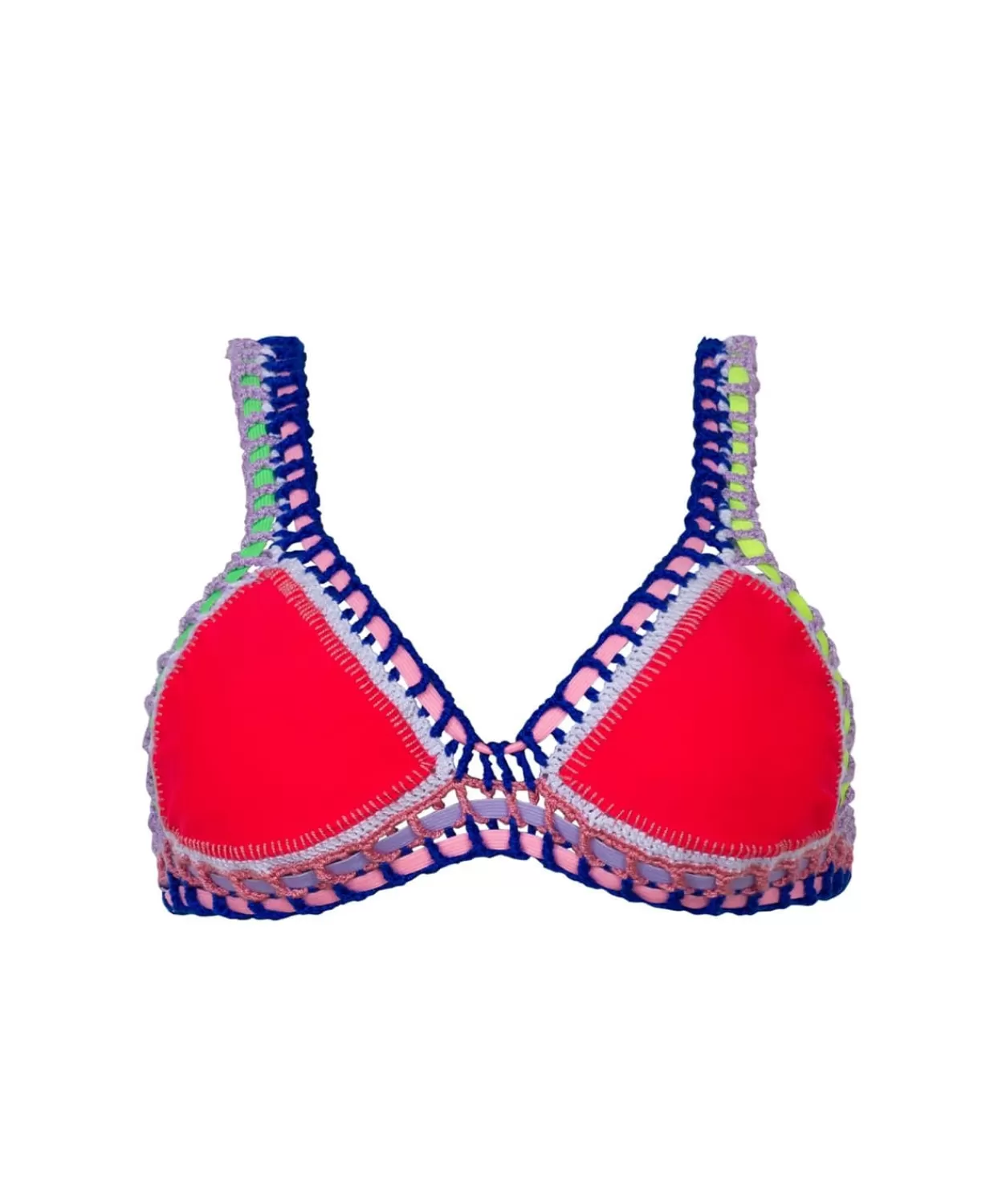 PQ Swim Bikinis*Ferrarini By Red Crochet Top