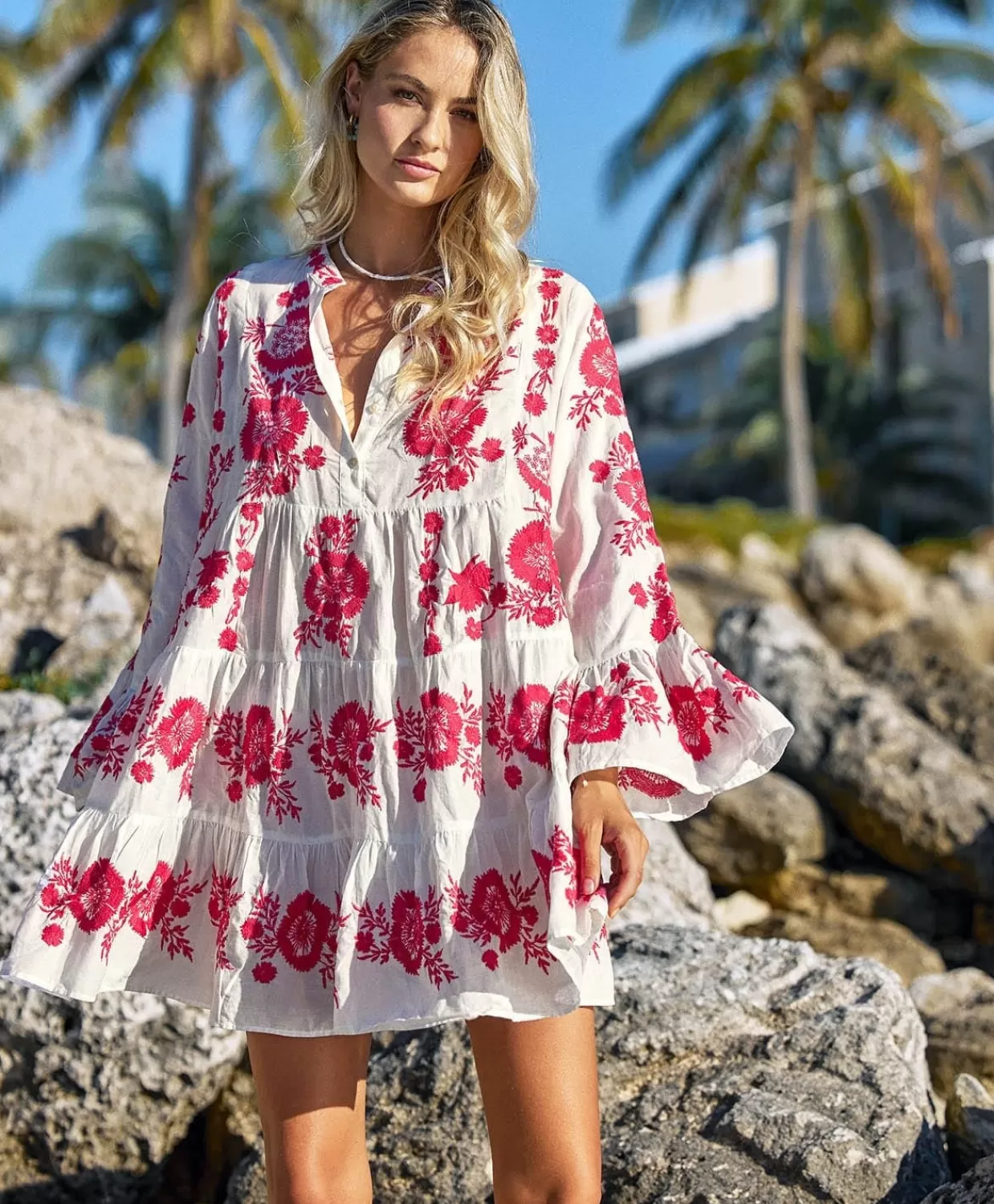 PQ Swim Cover Ups + Dresses*Hot Pink Lola Tunic