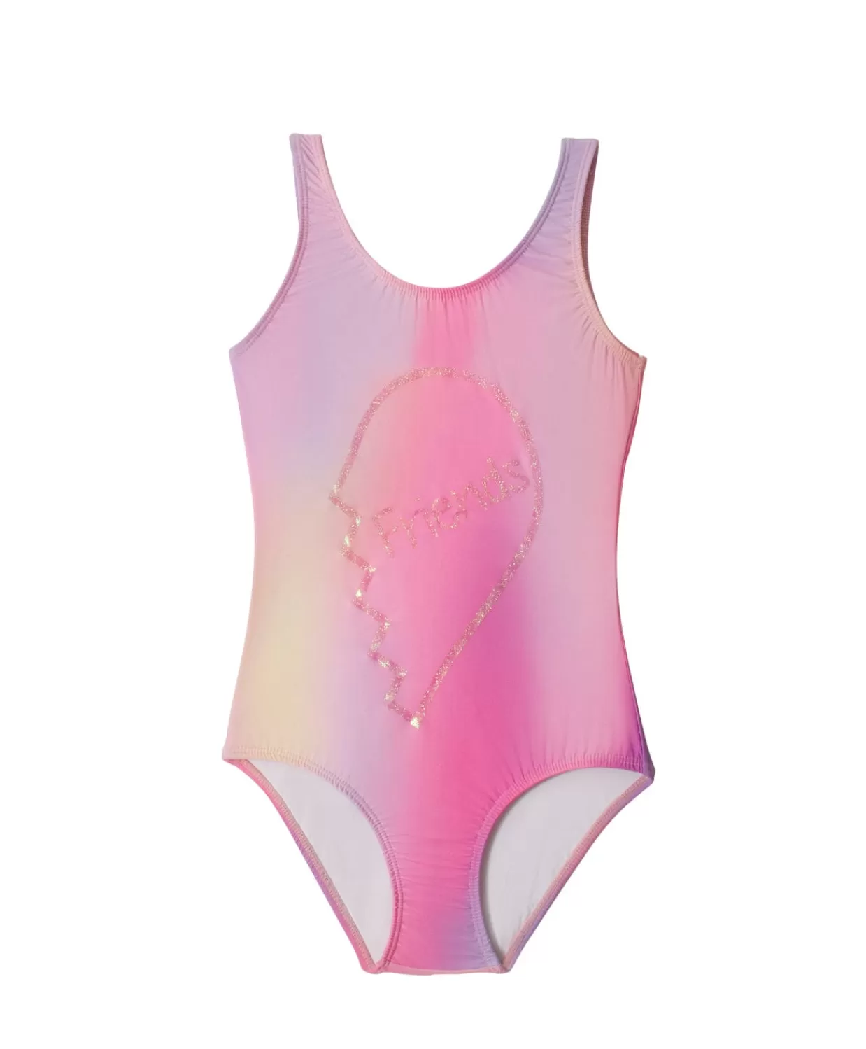 PQ Swim One Pieces*Kids Cotton Candy Tie Dye Friends One Piece