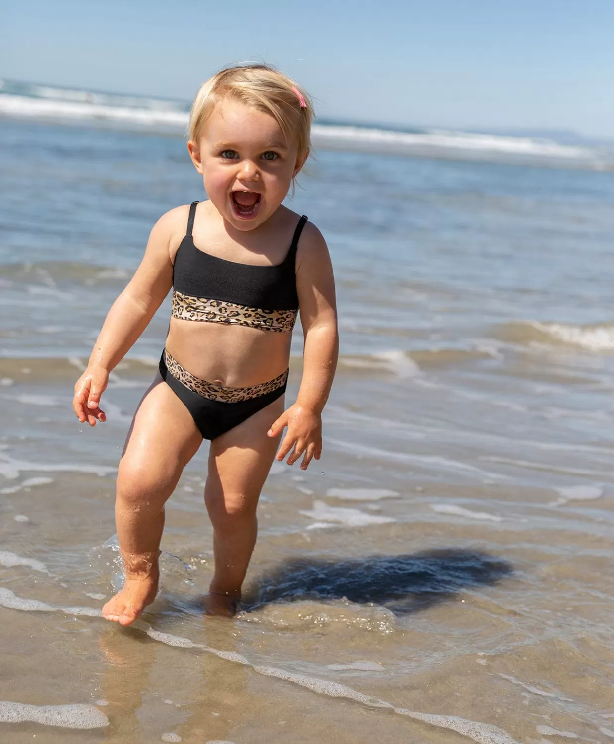 PQ Swim Bikinis*Kids Leopard Belted Bikini