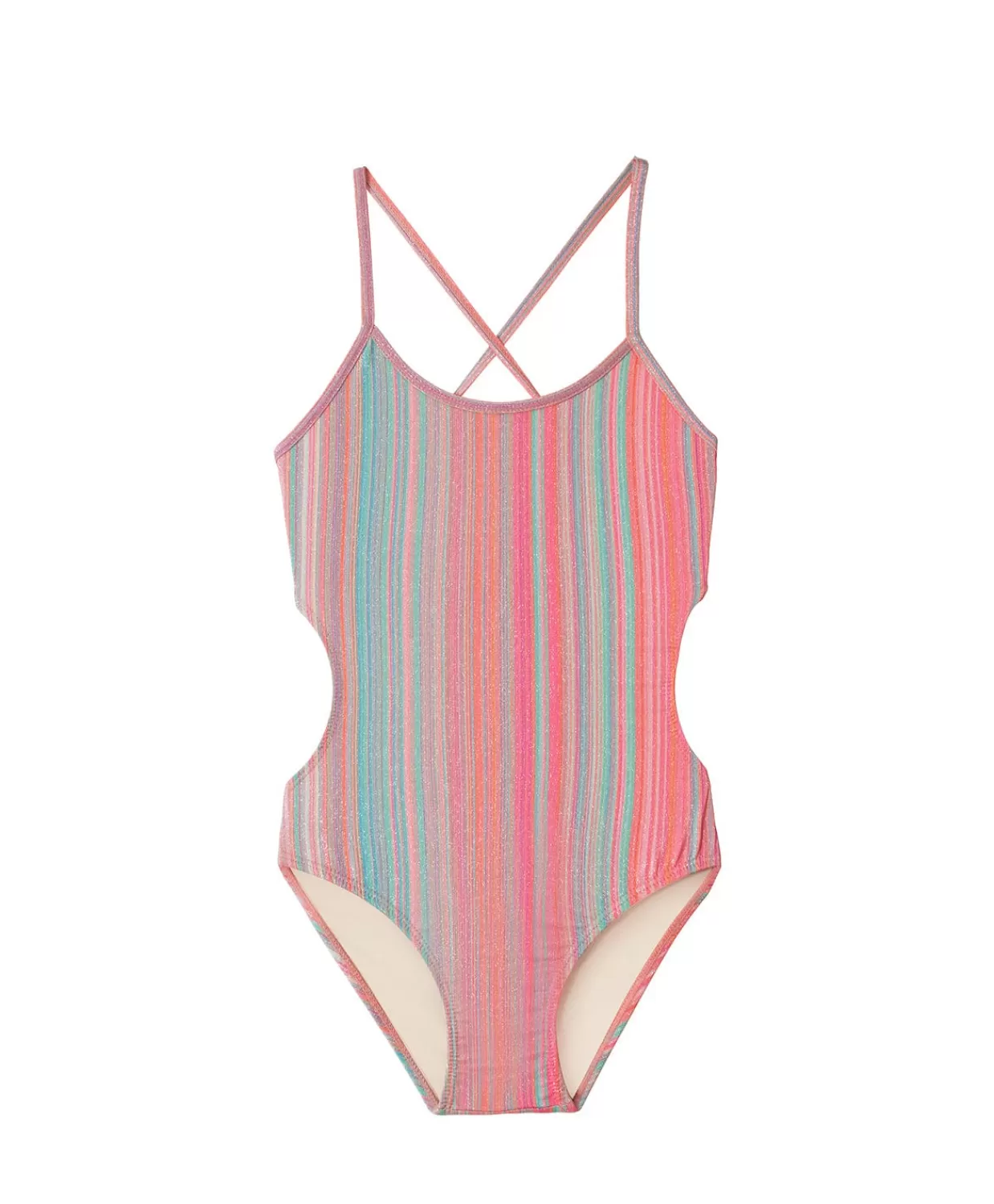 PQ Swim One Pieces*Kids Newport Stripe Ayah Cut Out One Piece