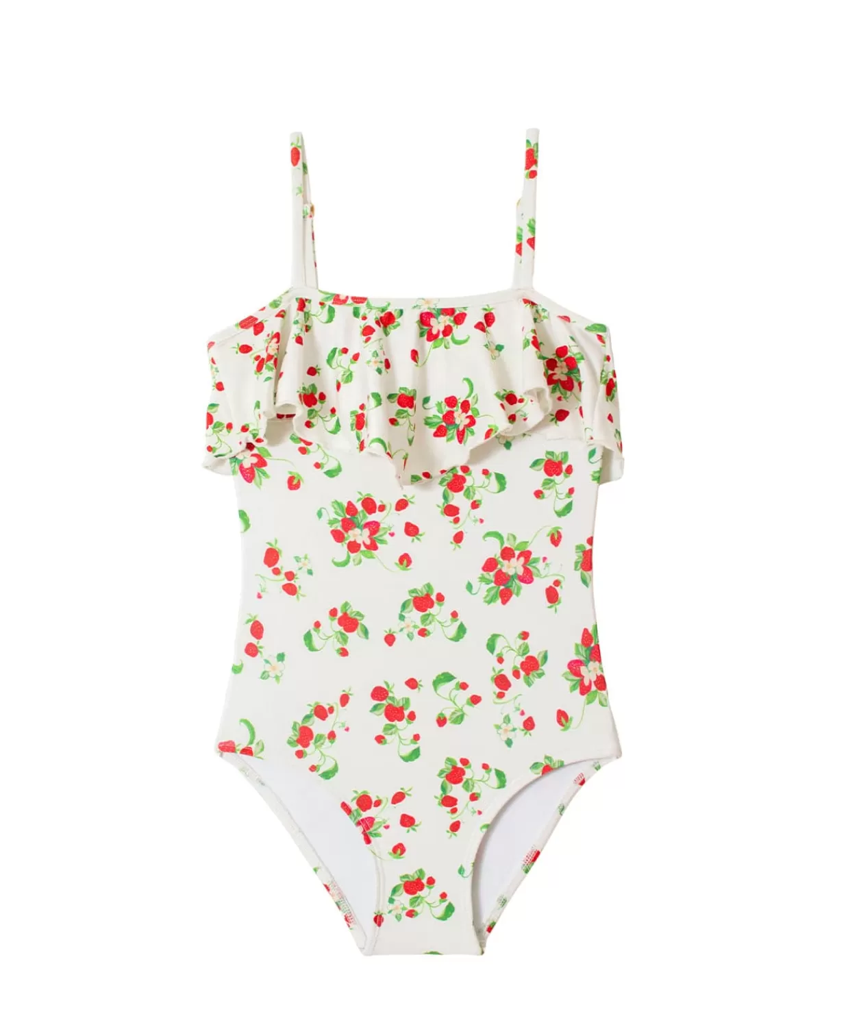 PQ Swim One Pieces*Kids Strawberry Fields Ruffle One Piece