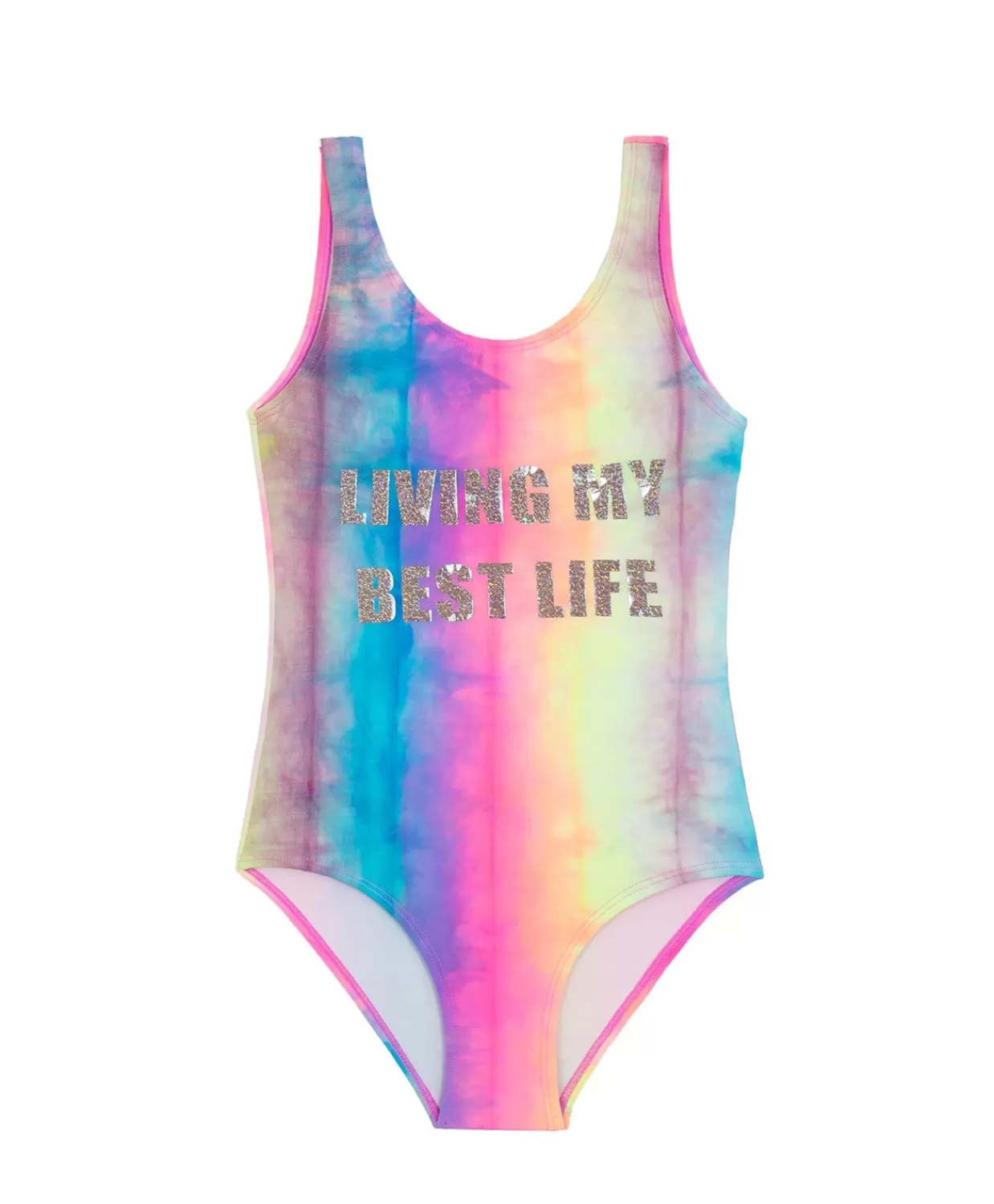 PQ Swim One Pieces*Kids Tie Dye Best Life One Piece