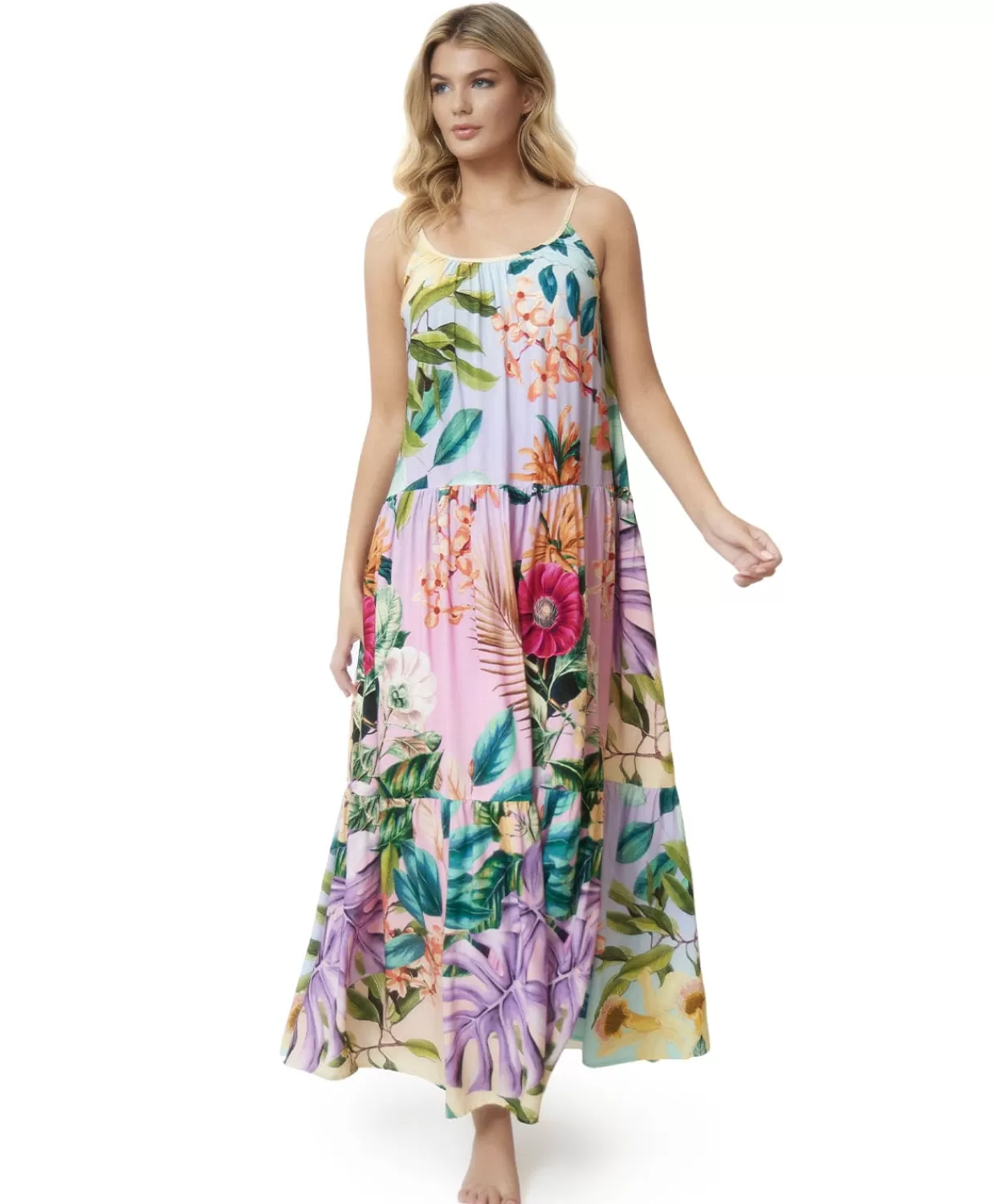 PQ Swim Cover Ups + Dresses*Lavender Oasis Aaron Long Dress