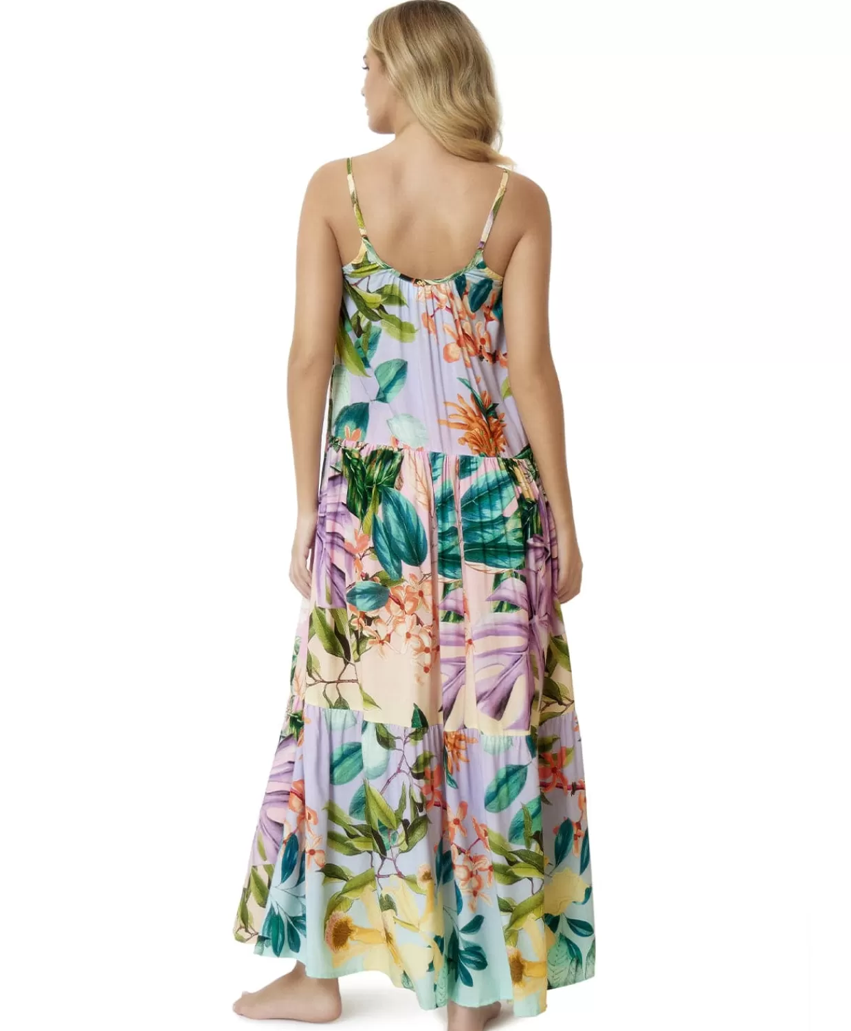 PQ Swim Cover Ups + Dresses*Lavender Oasis Aaron Long Dress