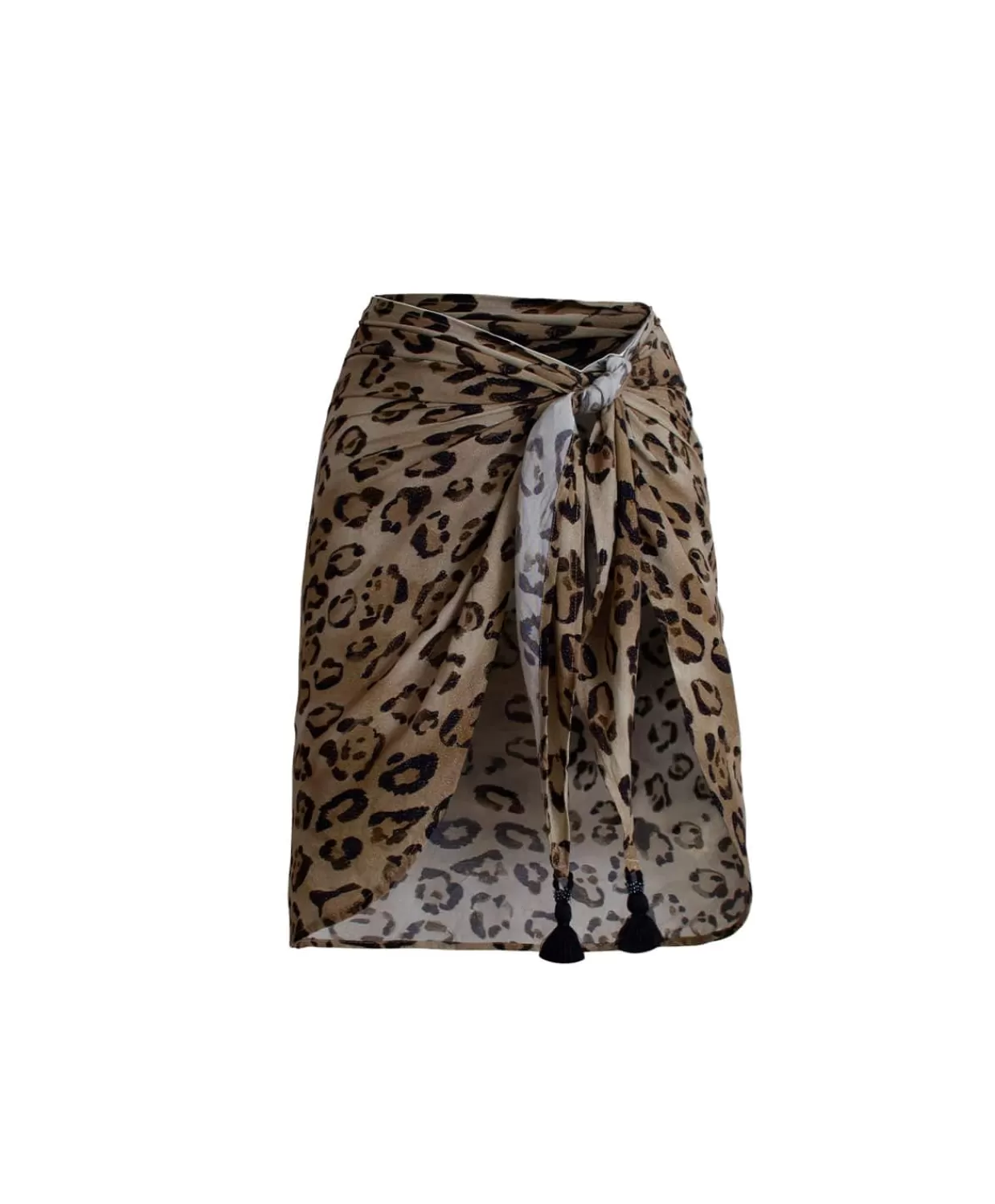 PQ Swim Bottoms*Leopard Sarong (Final Sale)