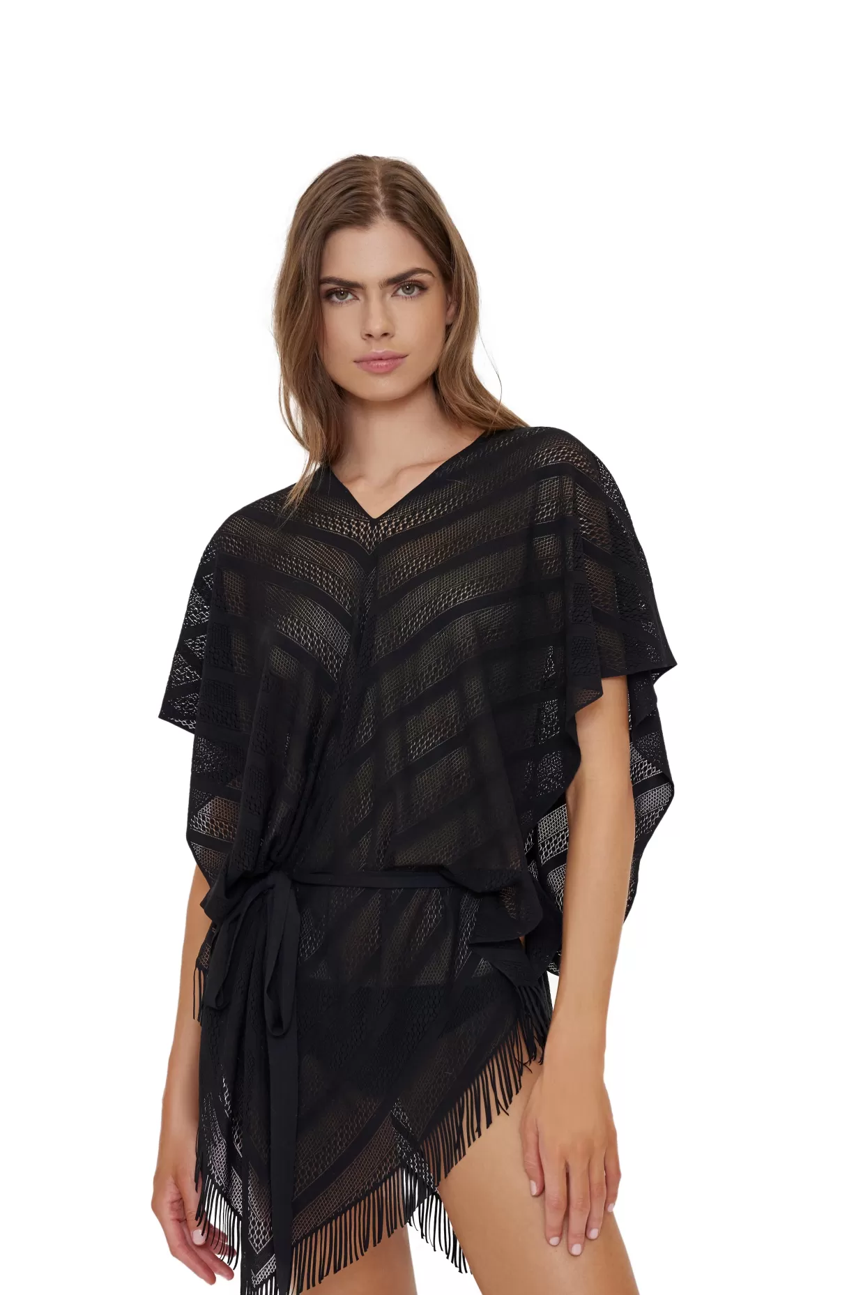 PQ Swim Cover Ups + Dresses*Midnight Riviera Poncho (Final Sale)