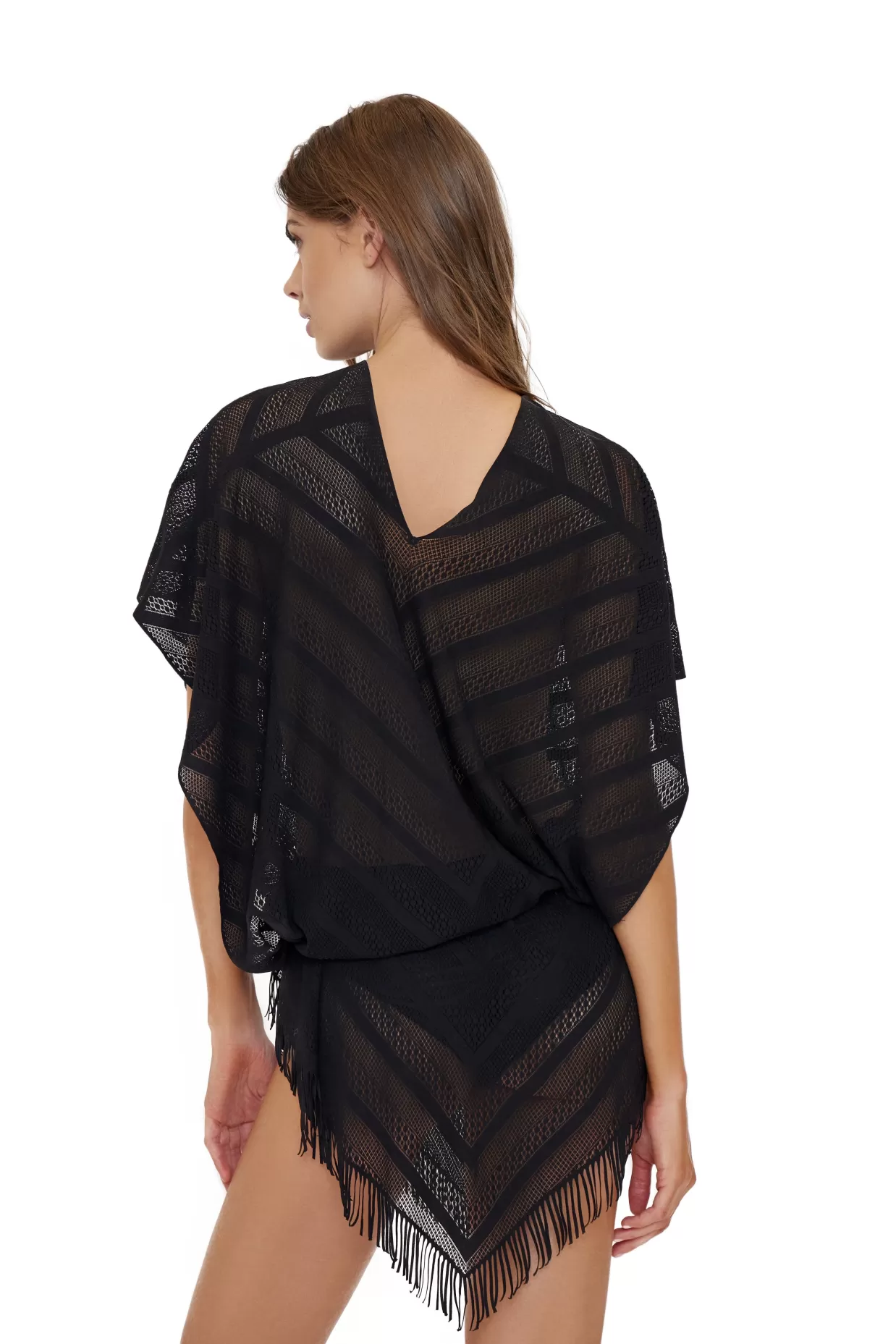 PQ Swim Cover Ups + Dresses*Midnight Riviera Poncho (Final Sale)