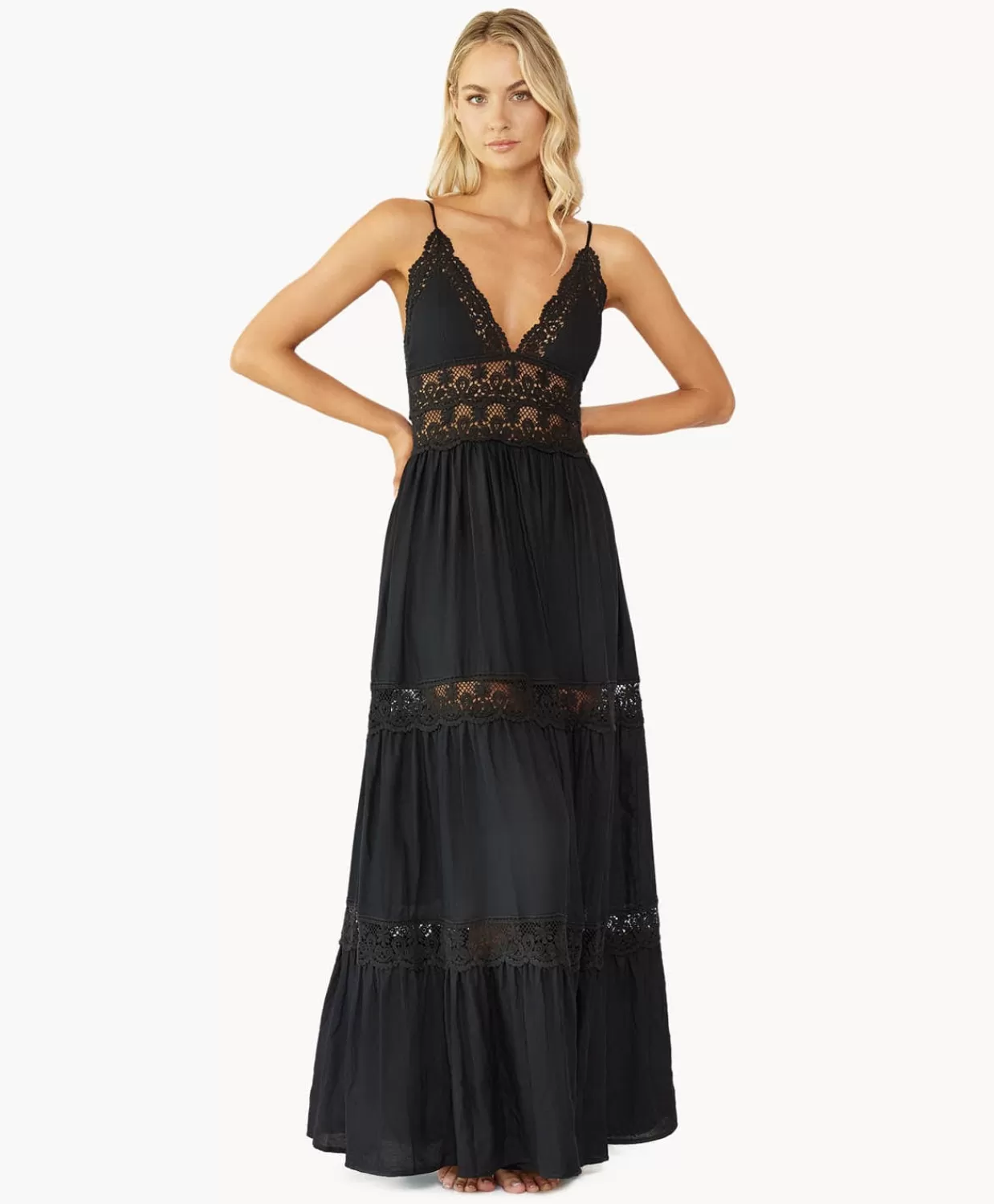 PQ Swim Cover Ups + Dresses*Midnight Shea Long Dress