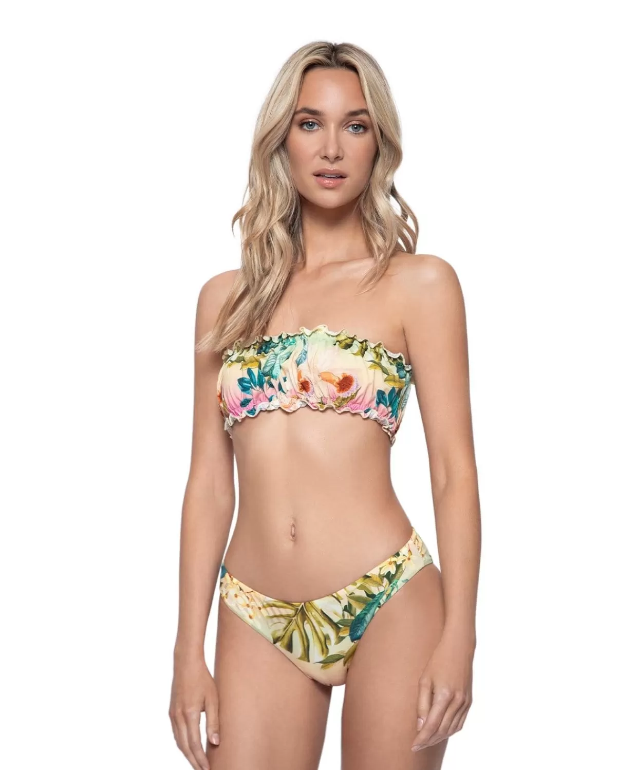 PQ Swim Bikini Tops*Oasis Remi Ruched Bandeau (Final Sale)