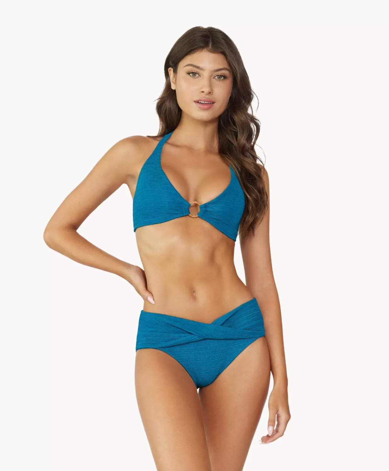 PQ Swim Bikinis*Turquoise Tides Donna Halter