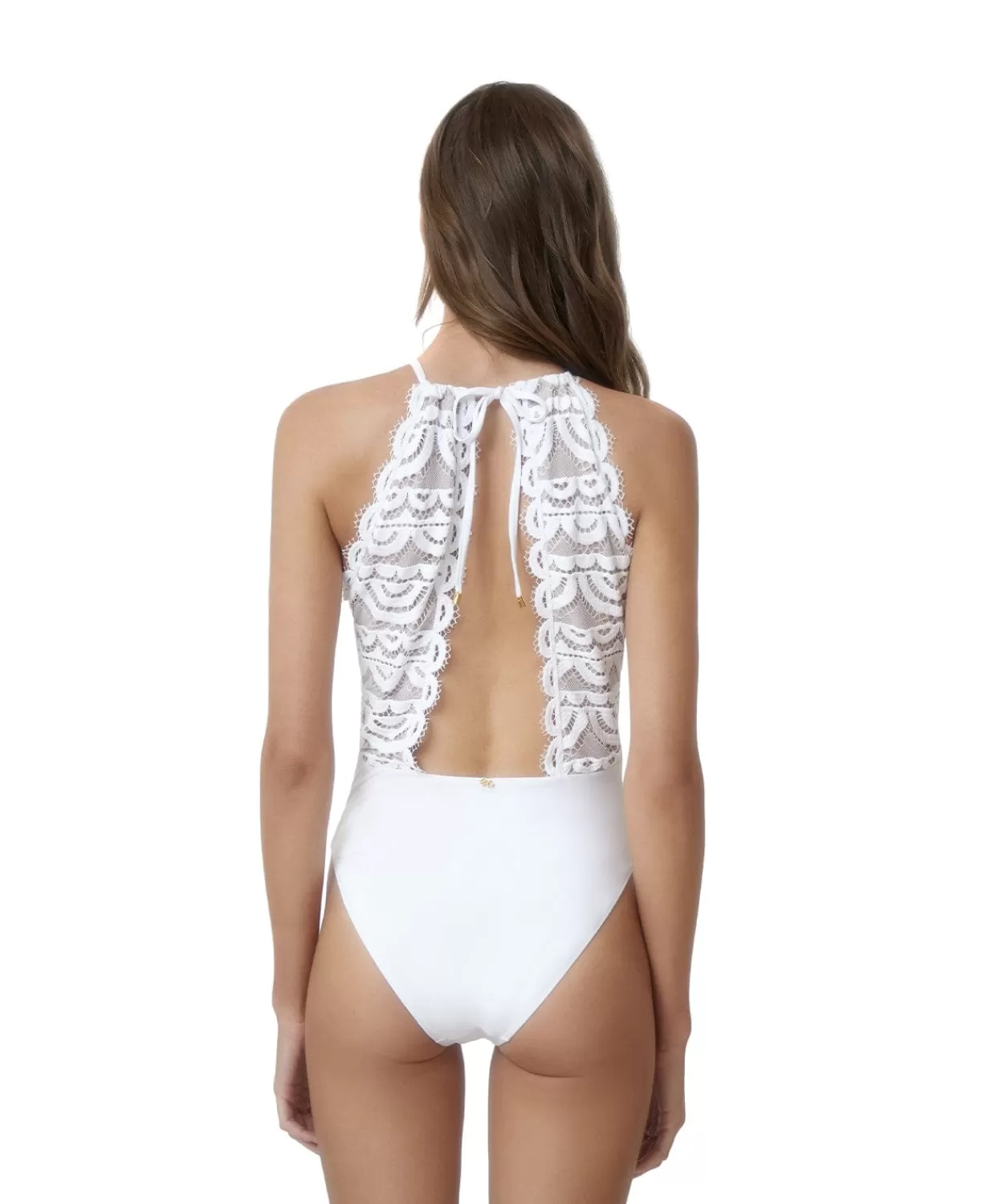 PQ Swim One Pieces*Water Lily Keyhole Lace One Piece (Final Sale)