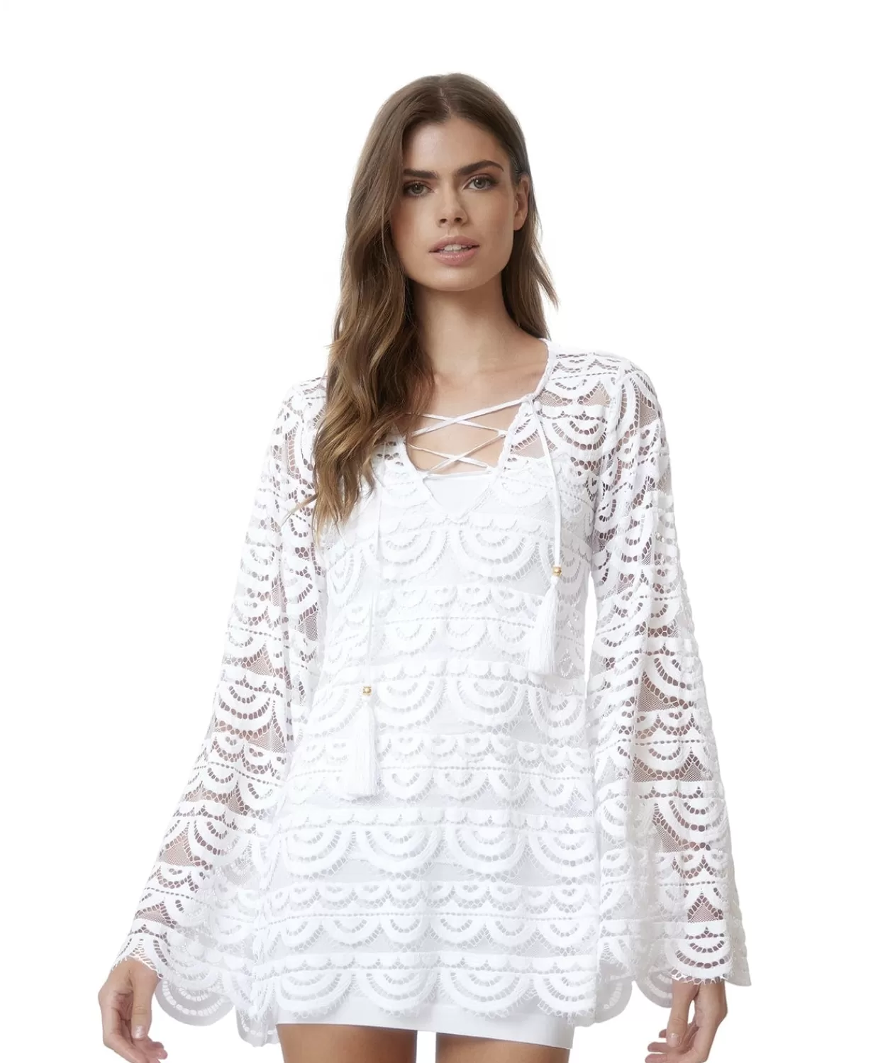 PQ Swim Cover Ups + Dresses*Water Lily Noah Tunic